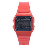 Men Girl LED Digital Round Rubber Quartz Sport Watch