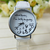 hot women leather watch