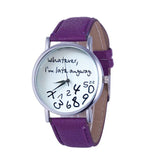 hot women leather watch