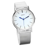 2019 Women Geneve Brand Mesh Belt Stainless Steel Watch
