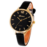 Fashion 2019 Women Casual Checkers Faux Leather Quartz Watches