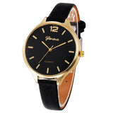 Fashion 2019 Women Casual Checkers Faux Leather Quartz Watches