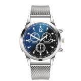 Luxury Quartz Watch Stainless Steel Dial Casual Bracele Watch