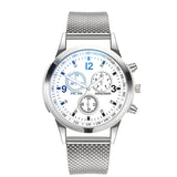 Luxury Quartz Watch Stainless Steel Dial Casual Bracele Watch