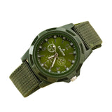 New 2019 Men's Fashion Sport Braided Canvas Belt Watch
