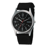 Hot Clock Military Army Men's Date Canvas Band Watch