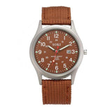 Hot Clock Military Army Men's Date Canvas Band Watch