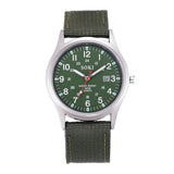 Hot Clock Military Army Men's Date Canvas Band Watch