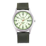 Hot Clock Military Army Men's Date Canvas Band Watch
